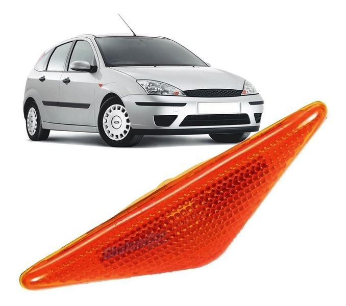 Imagem de Lanterna Seta Pisca Lateral para Lama Ford Focus 1998 a 2008 - Ambar Laranja