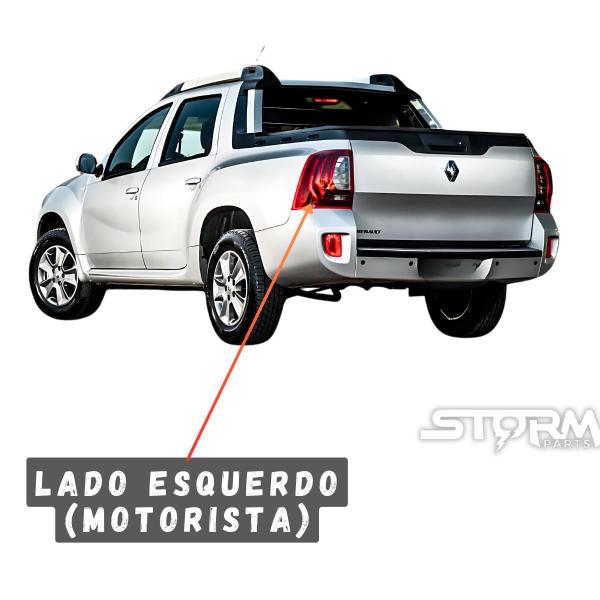 Imagem de Lanterna sinaleira Traseira Oroch 2015 a 2022 Lado Esquerdo Motorista iluminação Freio 1.6 16v 2.0 Expression Sce Dynamique Hi-flex Express