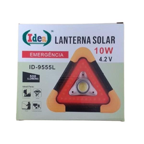 Imagem de Lanterna Sinalizador Solar Emergência Led Recarregável Carro