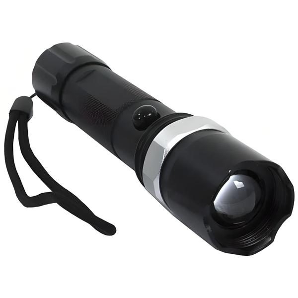 Imagem de Lanterna Swat Flashlight Bateria Removivel Zoom Regulavel Aberto ou Fechado Resistente Pra Camping Trilha Patrulha Pesca