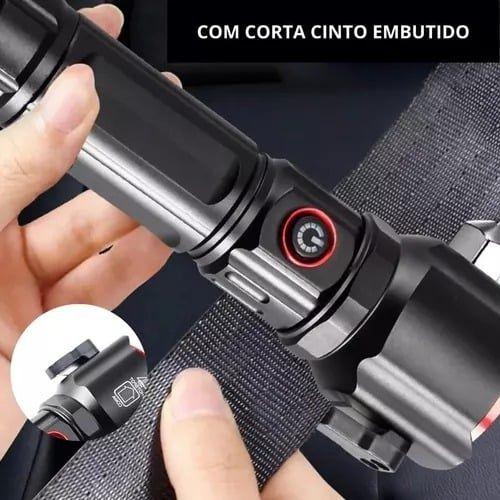 Imagem de Lanterna tática com quebra vidro 2000m  sabre de luz b-max modelo bm-8521