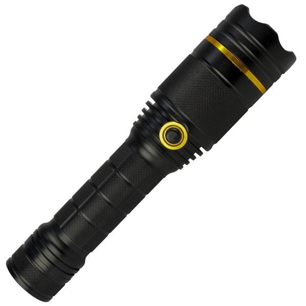 Imagem de Lanterna Tática LED CREE T6 Recarregável Zoom Luz Alerta CBRN19403