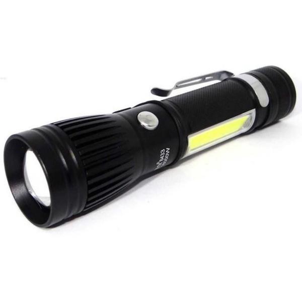 Imagem de Lanterna Tática Led Militar Swat - Lanterna COB Bateria Usb Longo Alcance BM-8433