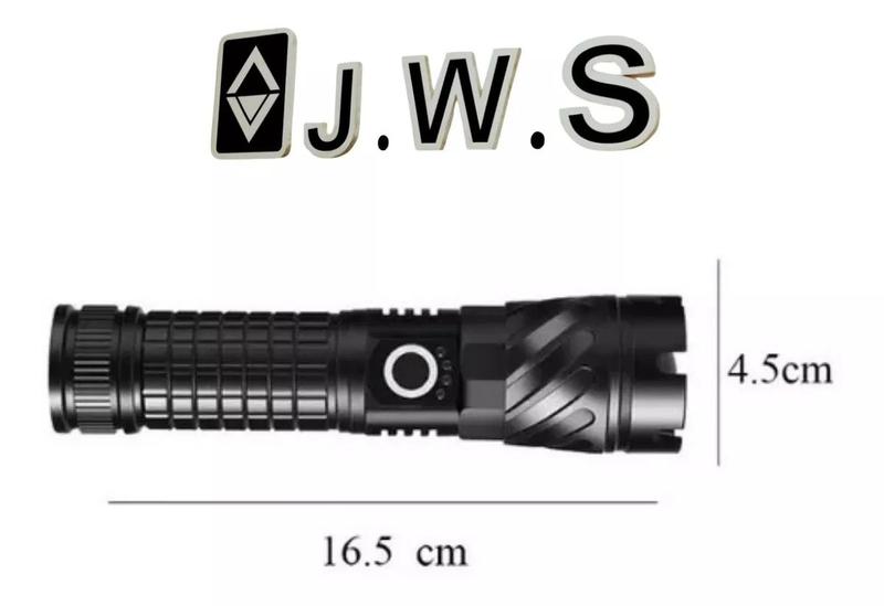 Imagem de Lanterna Tática LED Recarregável Multi-funcional Longo Alcance Potente Militar Camping Pesca Original JWS WST90