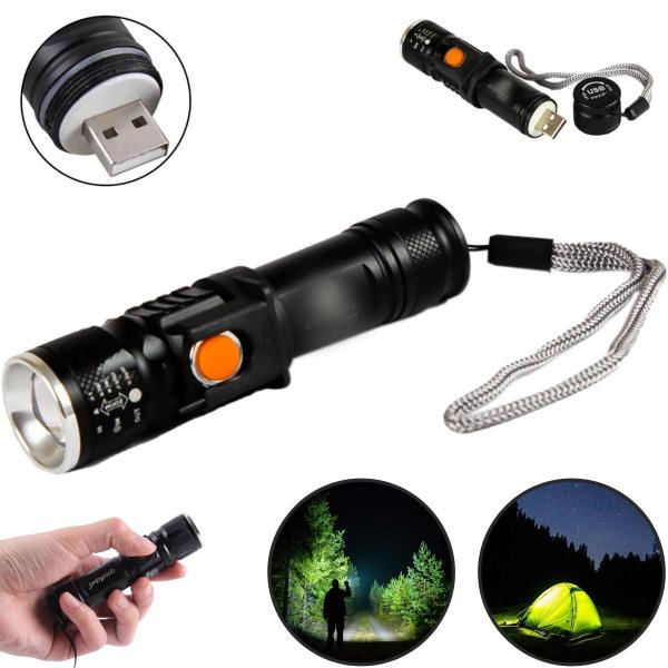 Imagem de Lanterna Tatica Profissional Police Luz Led Super Forte Zoom