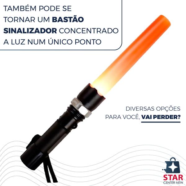 Imagem de Lanterna Tática Swat Original Profissional Alcance 1.5km 8502 Acampamento Forte Led