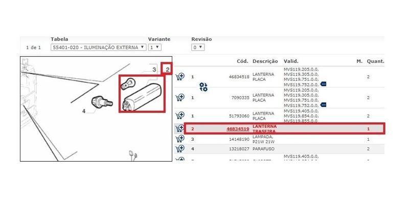 Imagem de Lanterna Teto Luz De Freio Brake Light Fiat Doblo Original 46834519