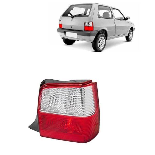 Imagem de Lanterna Tras Fiat Uno 2004 07 a 10 Direita Bicolor Cristal