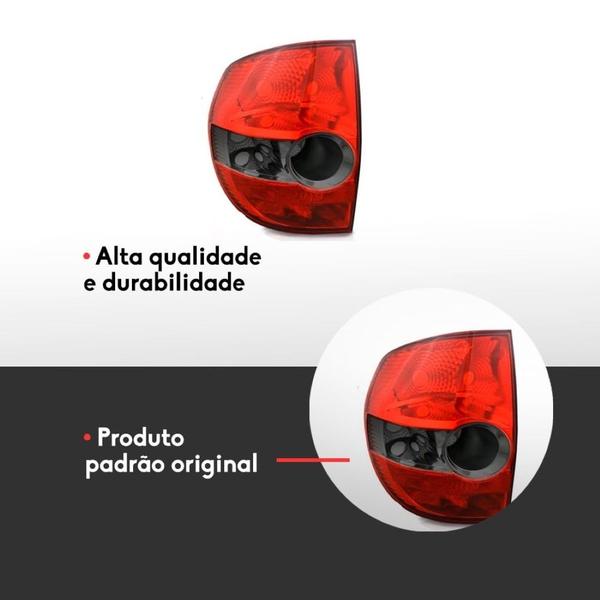 Imagem de Lanterna Tras VW Fox Esquerda 2004 a 09 Bicolor Com Re Fume