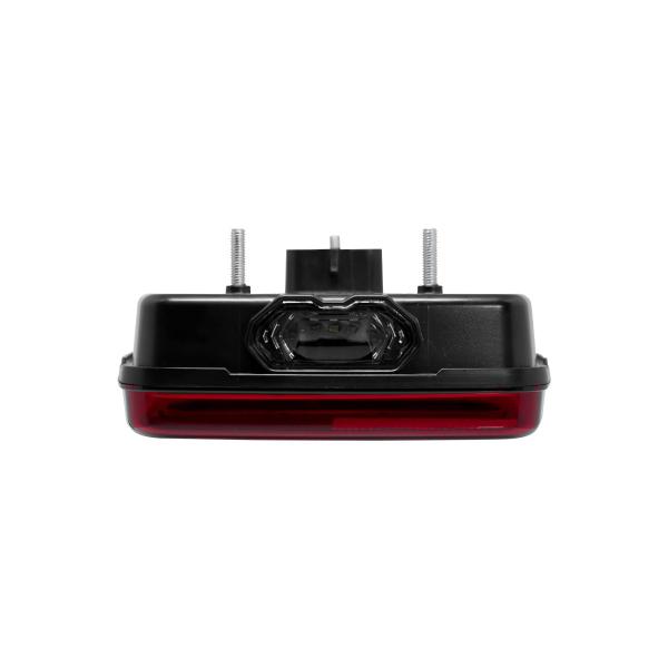 Imagem de Lanterna Traseira Bob Led 12v C/ Vigia + Conector 5 Vias Caminhão VW Ford Cargo Worker