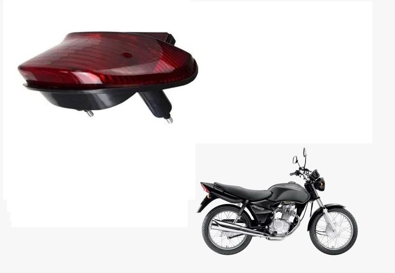 Imagem de Lanterna Traseira Com Soquete e Chicote Sem Lâmpada Com Lente Vermelha Honda Cg Titan Fan 125 Ano 2000 2001 2002 2003 2003 2004 2005 2006 2007 2008