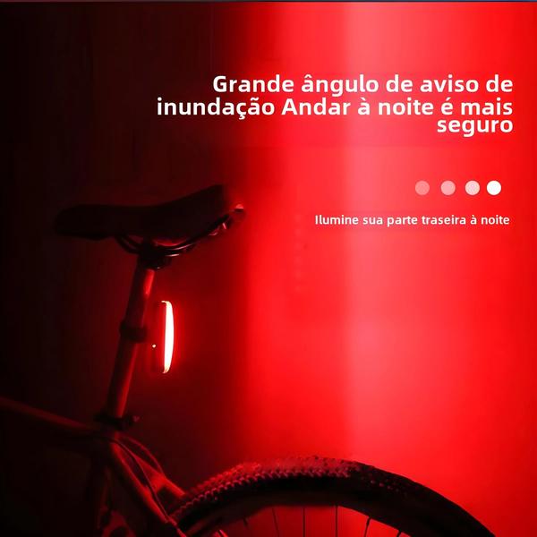 Imagem de Lanterna Traseira de Bicicleta LED - 6 Modos, À Prova D'Água e Segurança MTB