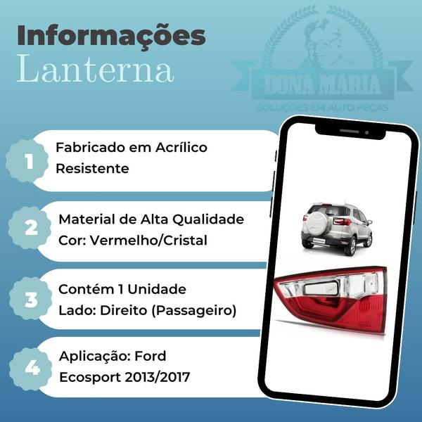 Imagem de Lanterna traseira direita ecosport 2013/2017 (mala)