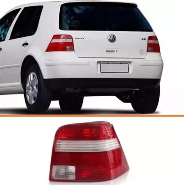 Imagem de Lanterna Traseira Golf 96 Á 2006 Bicolor Seta Cristal -