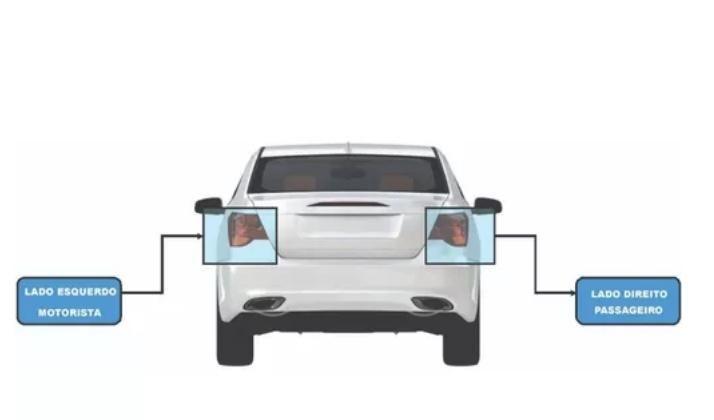 Imagem de Lanterna Traseira Hilux 2016 2017 2018 2019 Bicolor Com Ré Cristal e Neblina