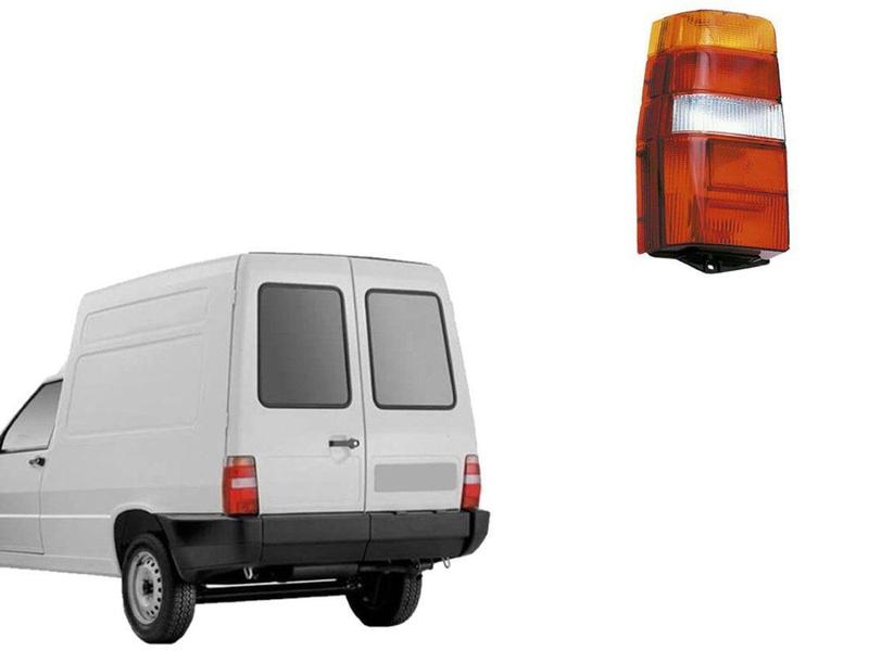 Imagem de Lanterna Traseira Lado Esquerdo Fiat Fiorino 2004 a 2013 Elba Fiorino Furgão 1984 a 1996 - Tricolor