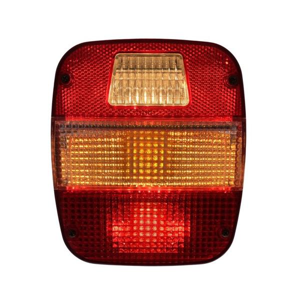 Imagem de Lanterna Traseira LED 12V Ford Volks Marmitão Cristal Lado Direito Sem Vigia Metalizado Lantersul