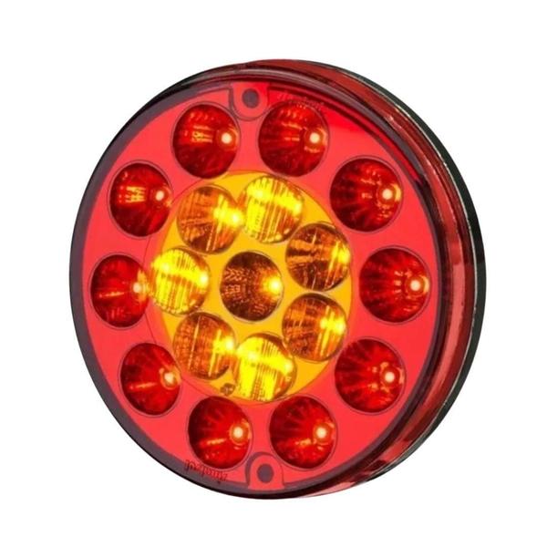 Imagem de Lanterna Traseira Multifunção Universal 18 Led 4 Vias 135Mm