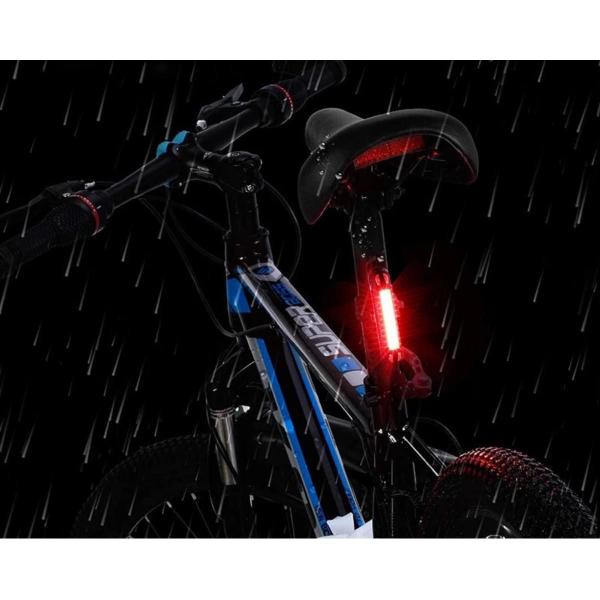 Imagem de  Lanterna Traseira Para Bike Led Recarregável Usb Bicicleta