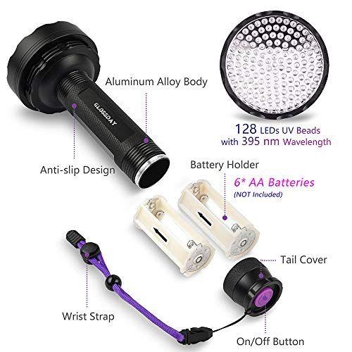 Imagem de Lanterna ultravioleta para animais com 128 LEDs