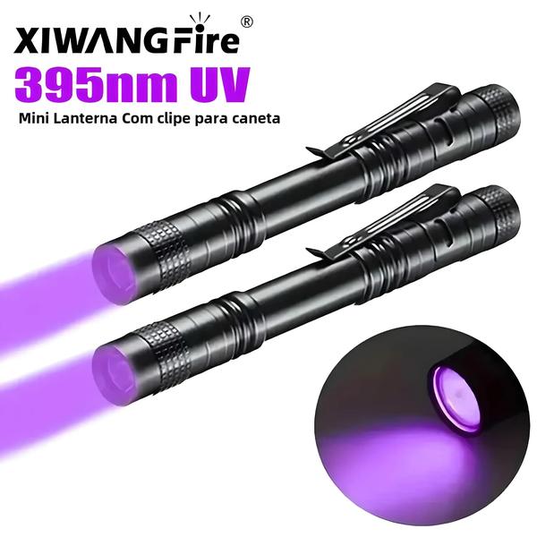 Imagem de Lanterna Uv Portátil 365nm, Tocha Ultravioleta Com Clipe De Caneta, Detector De Urina De Animal De