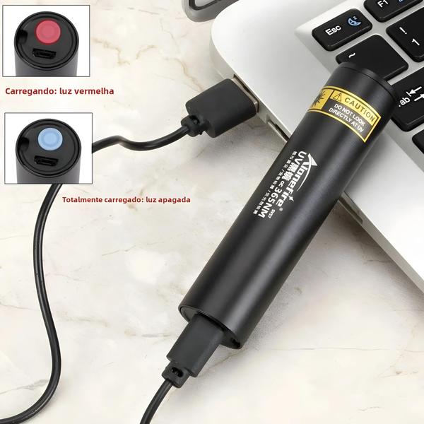 Lanterna UV Recarregável 3W 365nm - Detector de Urina de Animais de Estimação Imagem de Lanterna UV Recarregável 3W 365nm - Detector de Urina de Animais de Estimação