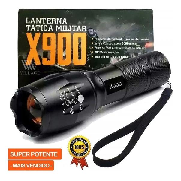 Imagem de Lanterna X900 LED Supoer Potente Recarregável