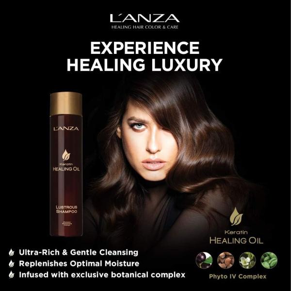 Imagem de Lanza Keratin Healing Oil Shampoo sem Sal 300ml L'Anza