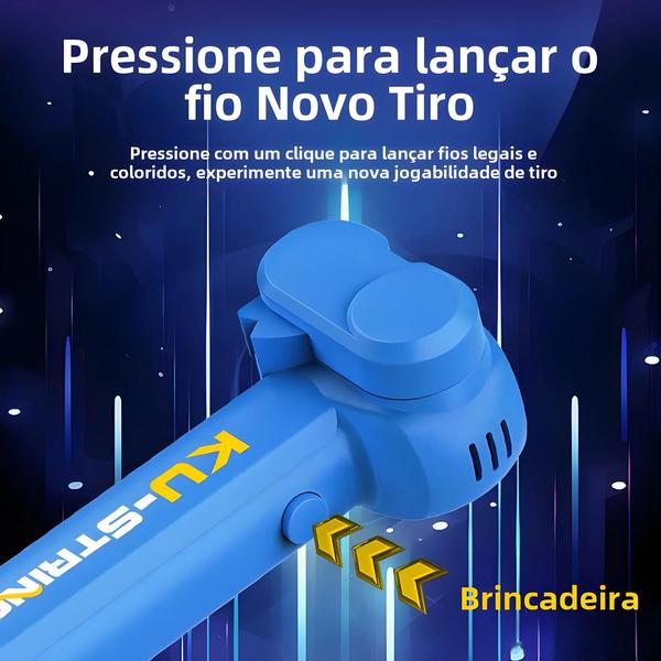 Imagem de Lanzador De Corda Que Brilha No Escuro, Brinquedo Portátil Luminoso Para Alívio Do Estresse Para