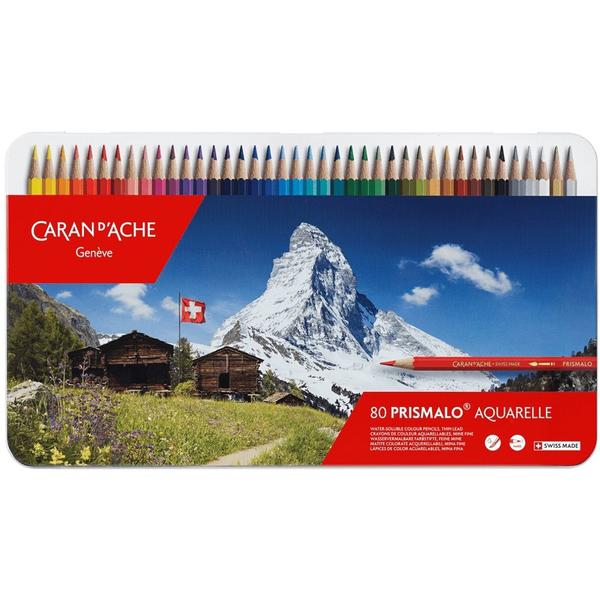 Imagem de Lápis Aquarelado Caran D'Ache Prismalo 80 Cores