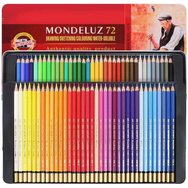 Imagem de Lápis Aquarelável Koh-i-noor Mondeluz 72 Cores - Estojo Lata