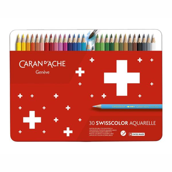 Imagem de Lápis Aquarelável Swisscolor Caran D'Ache 30 Cores