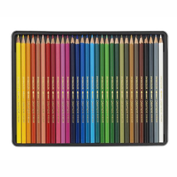 Imagem de Lápis Aquarelável Swisscolor Caran D'Ache 30 Cores