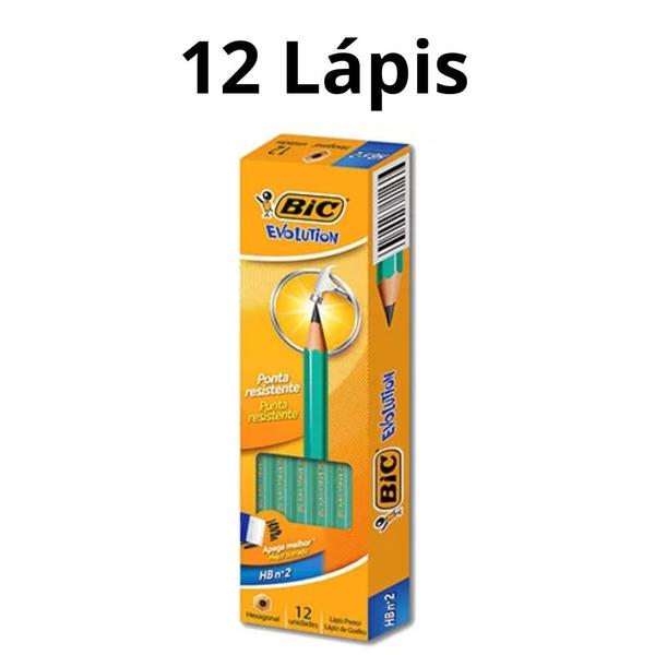 Imagem de Lapis Bic Evolution Hexagonal HB N2 Verde CX C/12UN