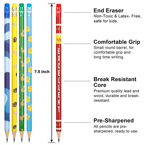 Imagem de Lápis coloridos Shuttle Art, pacote com 180 crianças, com 12 desenhos 2 HB