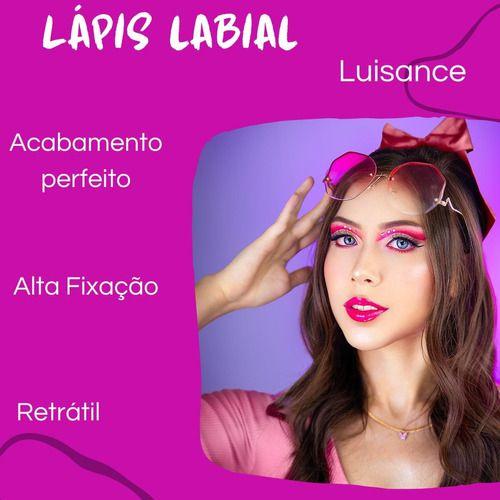 Imagem de Lápis Contorno Labial Rosa Framboesa Retrátil Luisance