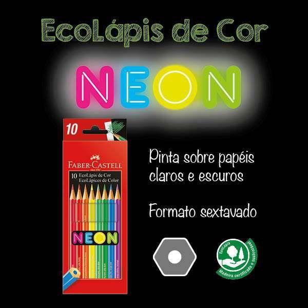 Imagem de Lápis De Cor 10 Cores Neon Profissional - Faber Castell