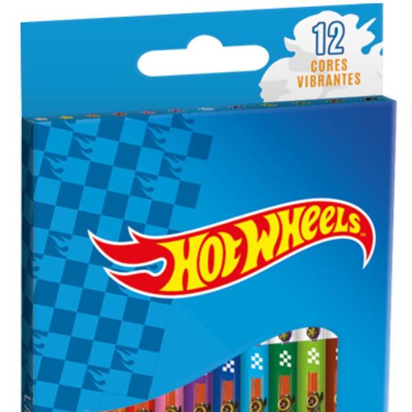 Imagem de Lápis de Cor 12 Cores Hot Wheels - Tris