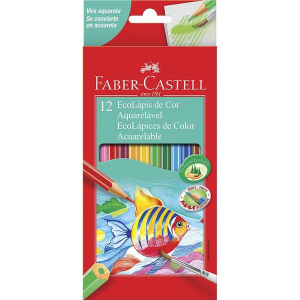 Imagem de Lapis de Cor 12 Ecolapis Aquarelavel Faber Castell 120212