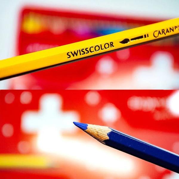 Imagem de Lápis de Cor Aquarelável Caran D'Ache Swisscolor 12 Cores