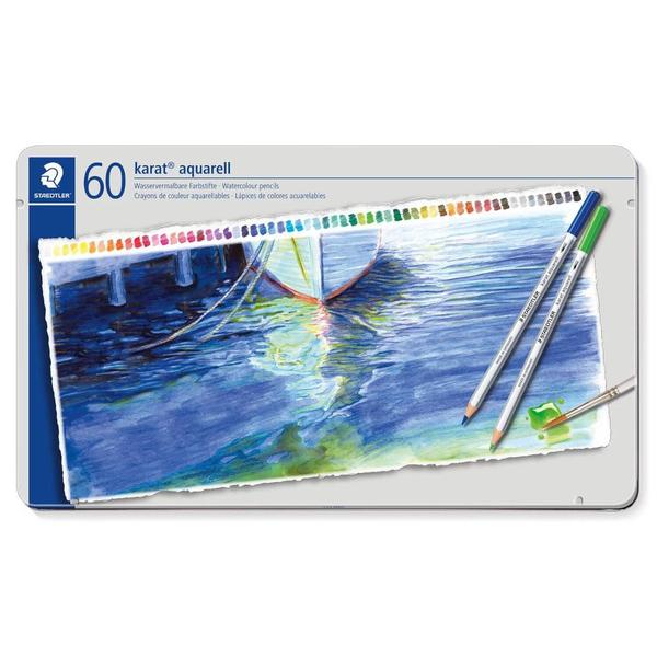 Imagem de Lápis de Cor Aquarelável Staedtler Karat 60 Cores 125 M60