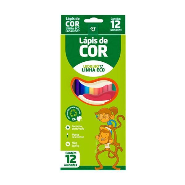 Imagem de Lápis de cor eco 12 cores  léo e léo - LEO & LEO - Leo&Leo