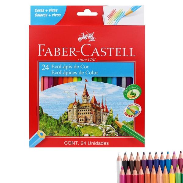 Imagem de Lápis de Cor  EcoLápis 24 Cores Faber-Castell