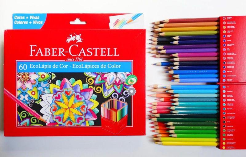 Imagem de Lápis de cor ecolápis 60 cores faber castell - Faber-Castell