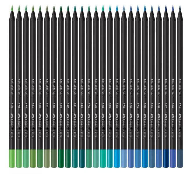 Imagem de Lápis de Cor EcoLápis SuperSoft 100 Cores Faber-Castell