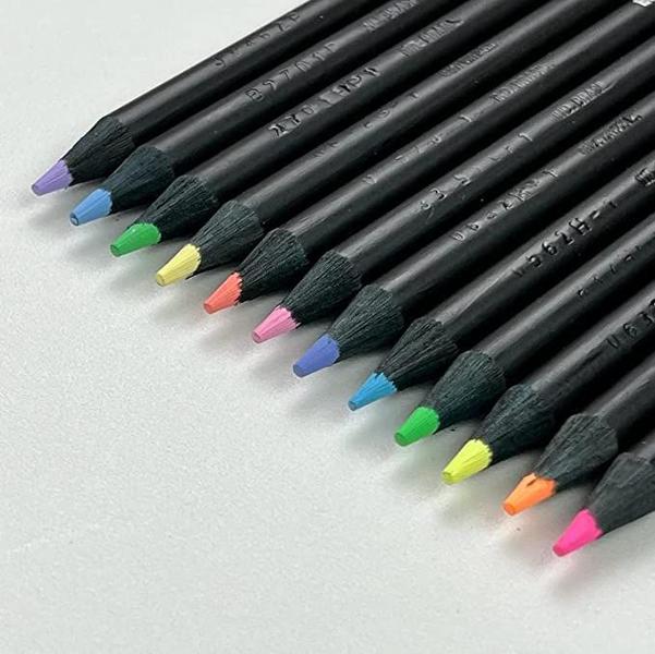 Imagem de Lápis de Cor EcoLápis SuperSoft Cores Neon Pastel 12 Cores - Faber-Castell - CX 1 UN