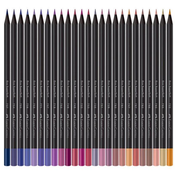 Imagem de Lapis De Cor FABER CASTELL 100 Cores SuperSoft Ecolapis Profissional