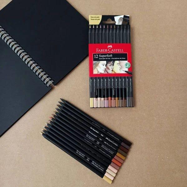 Imagem de Lapis de Cor Faber Castell 12 Cores Super Soft Tons Pele