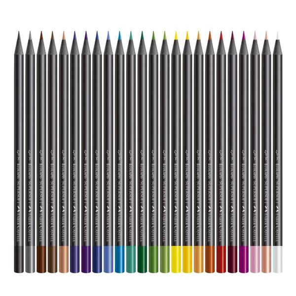 Imagem de Lapis De Cor FABER CASTELL 24 Cores Super Soft Ecolapis