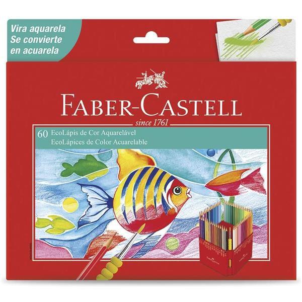 Imagem de Lápis de cor Faber Castell aquarelável com 60 cores